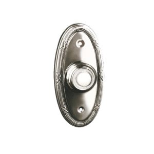 Byron Illuminated Wired Bell Push Flush Fit Chrome