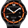 Porsche Design Watch Flat 6 P'6350 Automatic PVD - Black and Orange - Image 2
