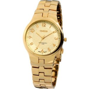 Time100 Easy Read Golden Band Fashion Couple Watch (Men's)#W50005G.01A