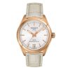 Tissot Womens PR 100 Powermatic 80 316L Stainless Steel case with Rose Gold PVD Coating Swiss Automatic Watch, Cream, Leather, 16 (T1012073603100) - Image 2