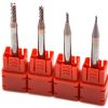 Wokesi 2 3 4 6 8 10mm Blade Diameter,Square Nose End Mill Set,Pack of 6,4 Flute,HRC60,TiAlN Coated,Solid Tungsten Carbide,CNC Router Bits Cutting Milling Tools (2/3/4/6/8/10mm HRC60) - Image 3