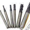 Wokesi 1 2 3 4 6 8mm Cutter Dia,Square Nose End Mill Set,Pack of 6,4Flutes,HRC55,TiAlN Coated,Tungsten Steel Carbide,CNC Router Bits Cutting Milling Tools(1/2/3/4/6/8mm HRC55) - Image 2