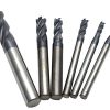 Wokesi 2 3 4 5 6 8mm Blade Diameter,Square Nose End Mill Set,Pack of 6,4Flutes,HRC45,TiAlN Coated,Solid Tungsten Carbide,CNC Router Bits Cutting Milling Tools(2/3/4/5/6/8mm HRC45) - Image 2